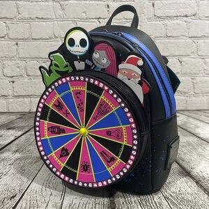 Loungefly Disney Nightmare Before Christmas Christmas Oogie Boogie Wheel Bag